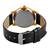 Elaine Collection Women'S Diamond Studded Black Leather Watch