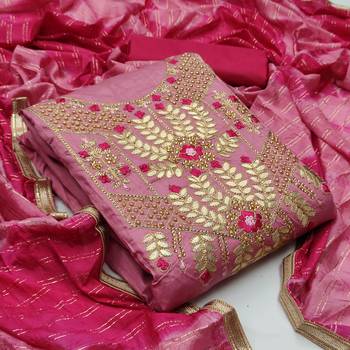 Light-pink stone cotton salwar 1