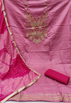 Light-pink stone cotton salwar 2