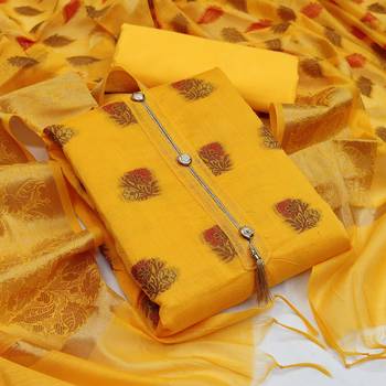 Mustard woven banarasi salwar 1