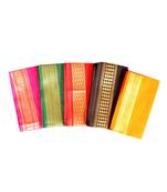 Multicolor Silk Cotton Unstitched Blouse Piece for Oti Bharan  Ugadi Special  Navratri  Durga  Festive