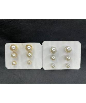 White Pearl Studs 1