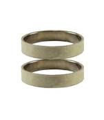 Cream Plain Brass Bangle With Extra Large Size