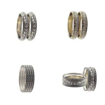 Multicolor PLAIN Brass Bangle With Extra Large Size 2