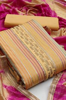 Beige hand embroidery cotton salwar