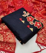 Black hand embroidery cotton salwar