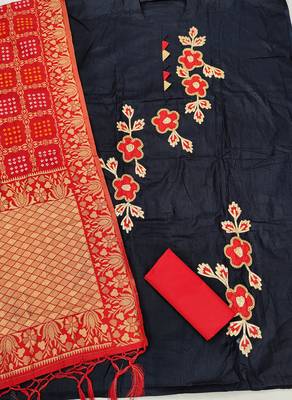 Black hand embroidery cotton salwar 2