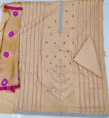 Yellow hand embroidery cotton salwar 2