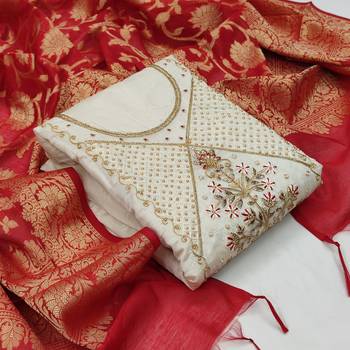Light-green jacquard chanderi salwar 1