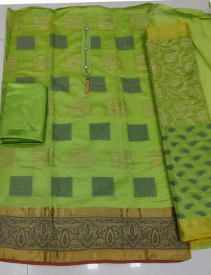Green jacquard salwar 2