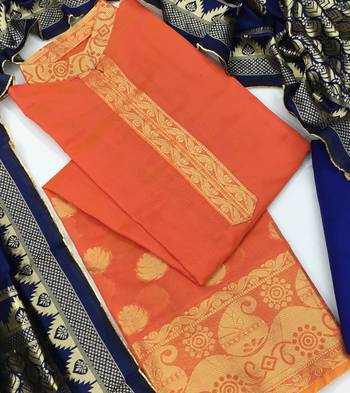 Peach jacquard salwar 2