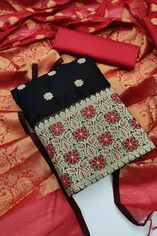Black jacquard  salwar