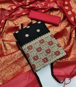 Black jacquard salwar