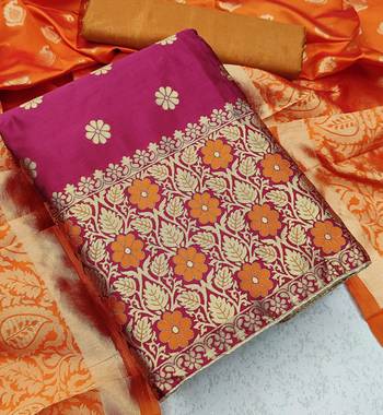 Pink jacquard salwar 2