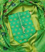 Green jacquard salwar