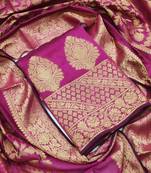 Pink jacquard salwar