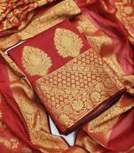 Maroon jacquard salwar