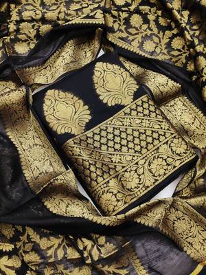Black jacquard salwar 1