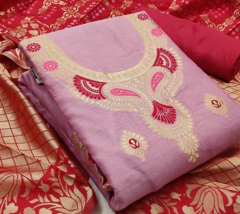 Light-pink jacquard salwar 2