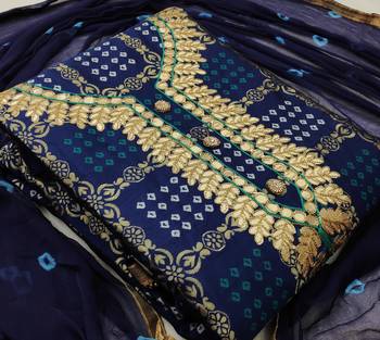 Blue woven salwar 2
