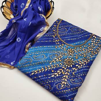 Multicolor hand embroidery cotton salwar 1