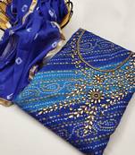 Multicolor hand embroidery cotton salwar