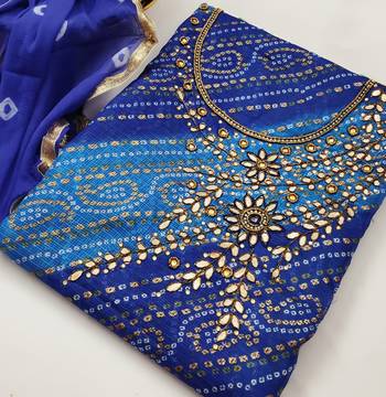 Multicolor hand embroidery cotton salwar 2