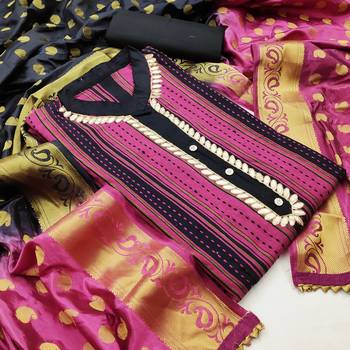 Pink hand woven cotton salwar 1