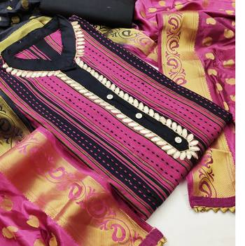 Pink hand woven cotton salwar 2