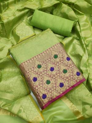 Green jacquard salwar 1