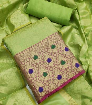 Green jacquard salwar 2