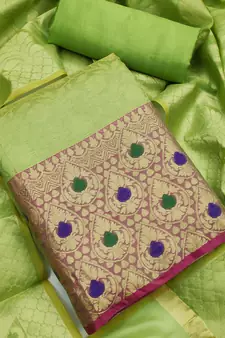 Green jacquard salwar