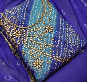 Multicolor hand embroidery cotton poly salwar 2