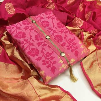 Light-pink jacquard banarasi salwar 1