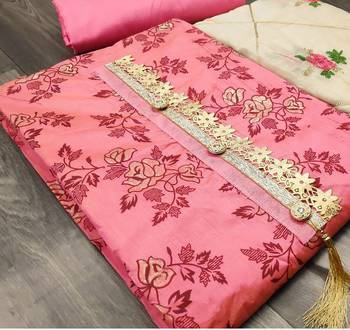 Pink embroidered chanderi salwar 2