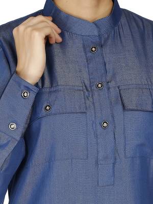 Full sleeves denim kurti  7