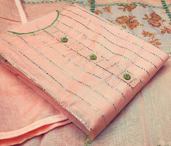 Light-pink hand embroidery chanderi salwar 2