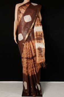 multicolor Cotton tie and dye handloom saree with blouse