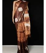 multicolor Cotton tie and dye handloom saree with blouse