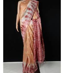 multicolor Cotton tie and dye handloom saree with blouse