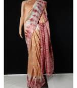 multicolor Cotton tie and dye handloom saree with blouse