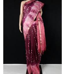 multicolor Cotton tie and dye handloom saree with blouse