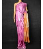 multicolor Cotton tie and dye handloom saree with blouse