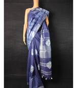 multicolor Cotton tie and dye handloom saree with blouse