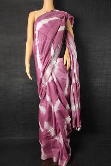 multicolor Cotton tie and dye handloom saree with blouse