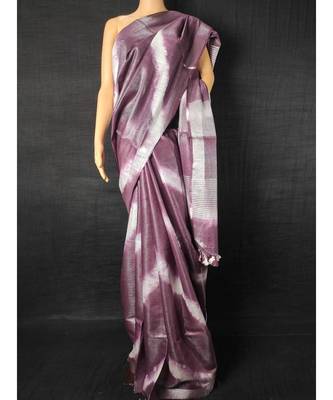 multicolor Cotton tie and dye handloom saree with blouse 1