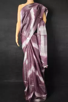 multicolor Cotton tie and dye handloom saree with blouse