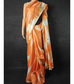 multicolor Cotton tie and dye handloom saree with blouse