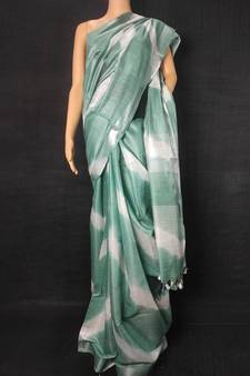 multicolor Cotton tie and dye handloom saree with blouse