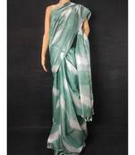 multicolor Cotton tie and dye handloom saree with blouse